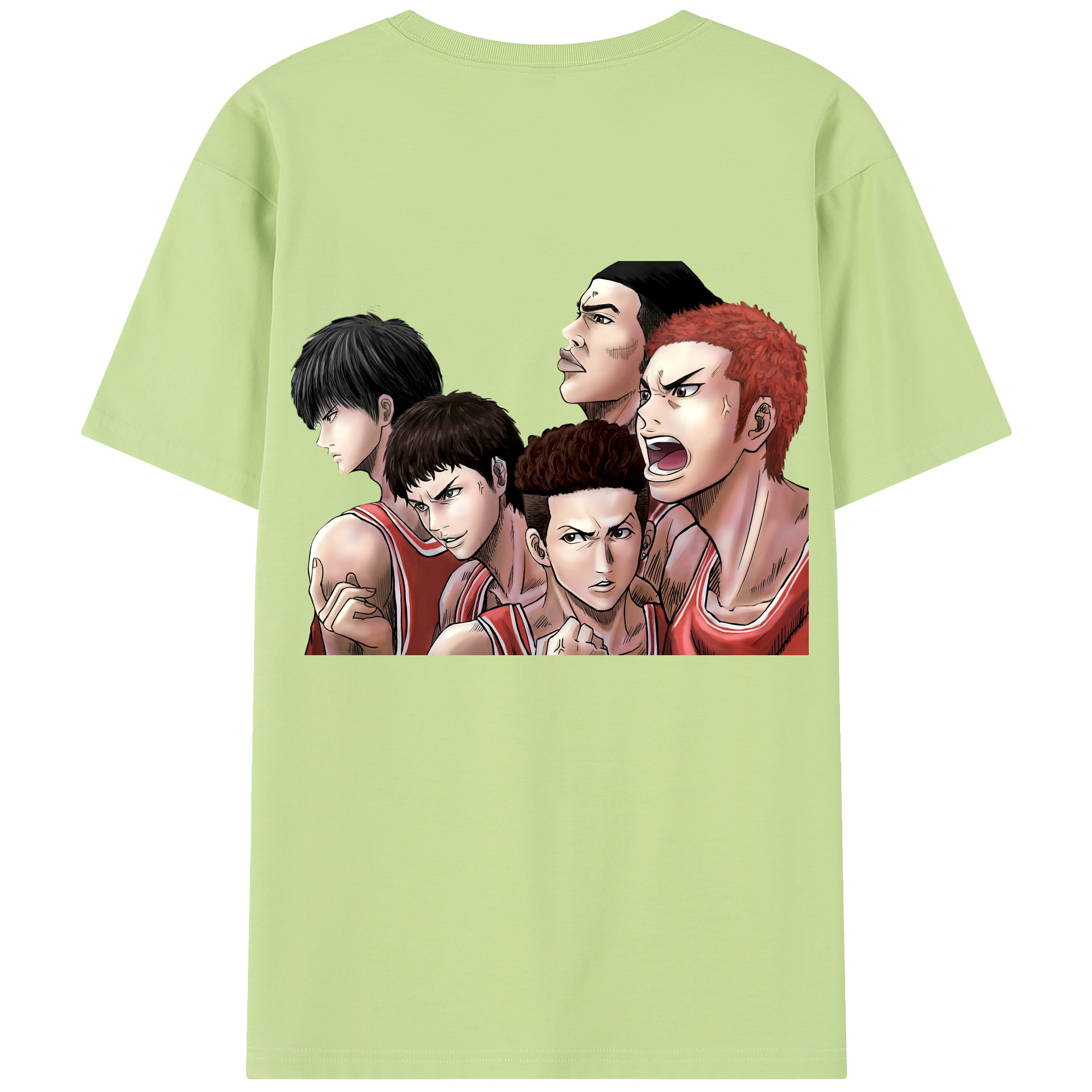 SLAM DUNK／スラムダンク 綿100％半袖Tシャツ（背面プリント）